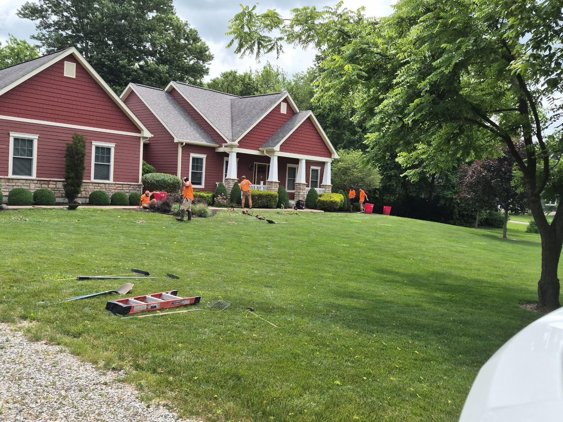 Gallery photos for Front Yard Cleanup and 60-Ft Railroad Tie Retaining Wall Build: Image #8