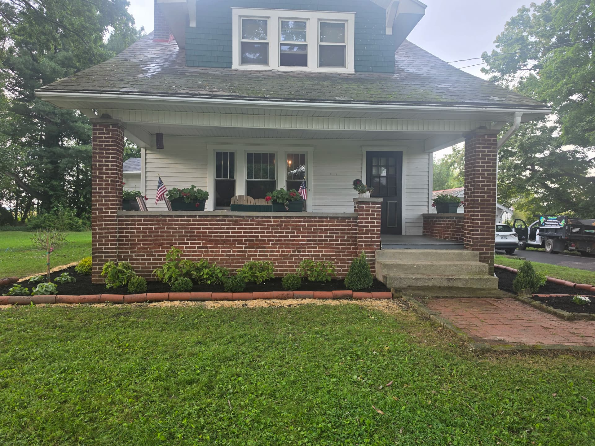Gallery photos for Overgrown Shrub Removal and Low-Maintenance Landscape Install: Image #1