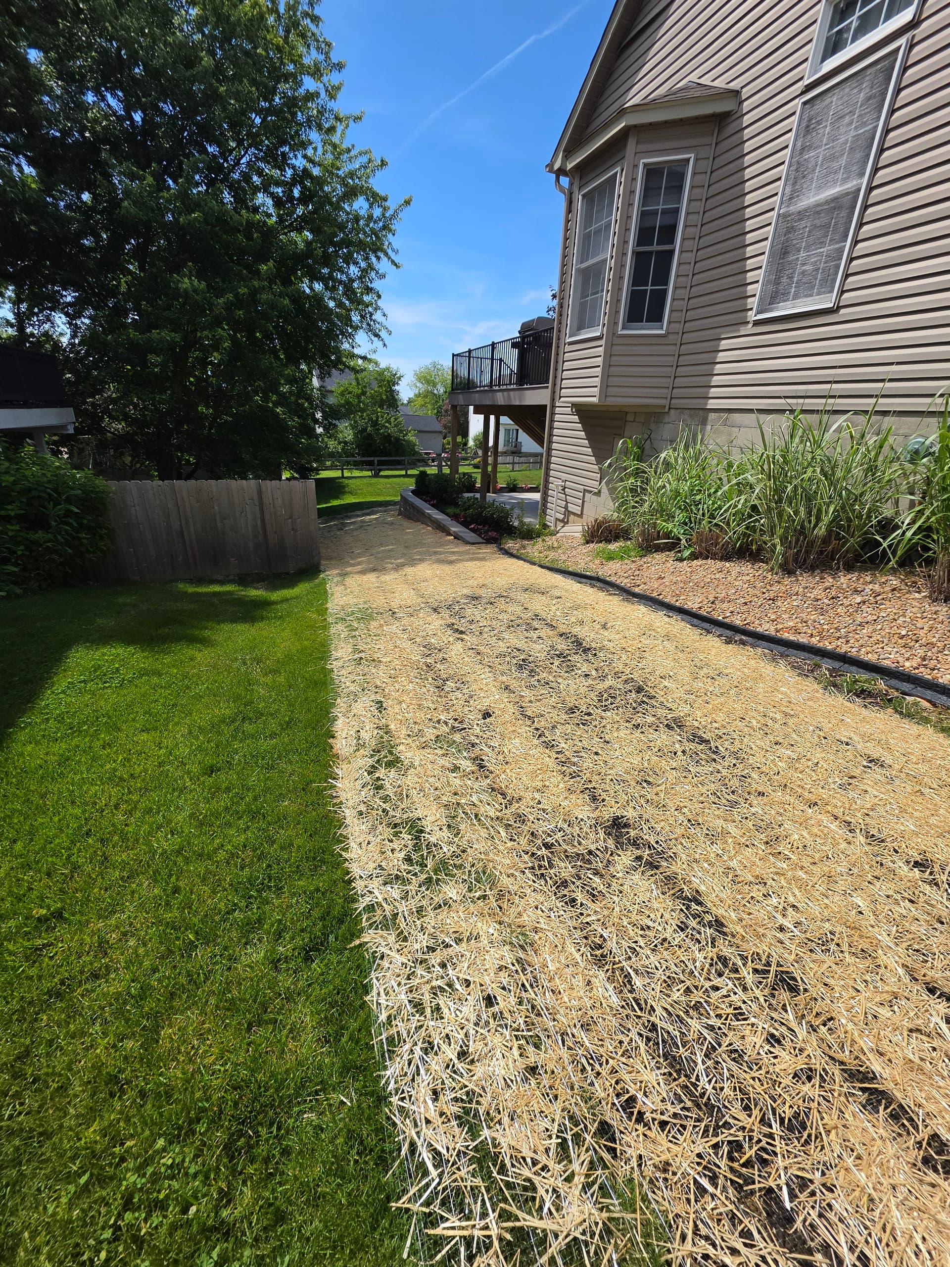 Gallery photos for Retaining Wall, Planting Bed and Full Yard Restoration Completed: Image #7