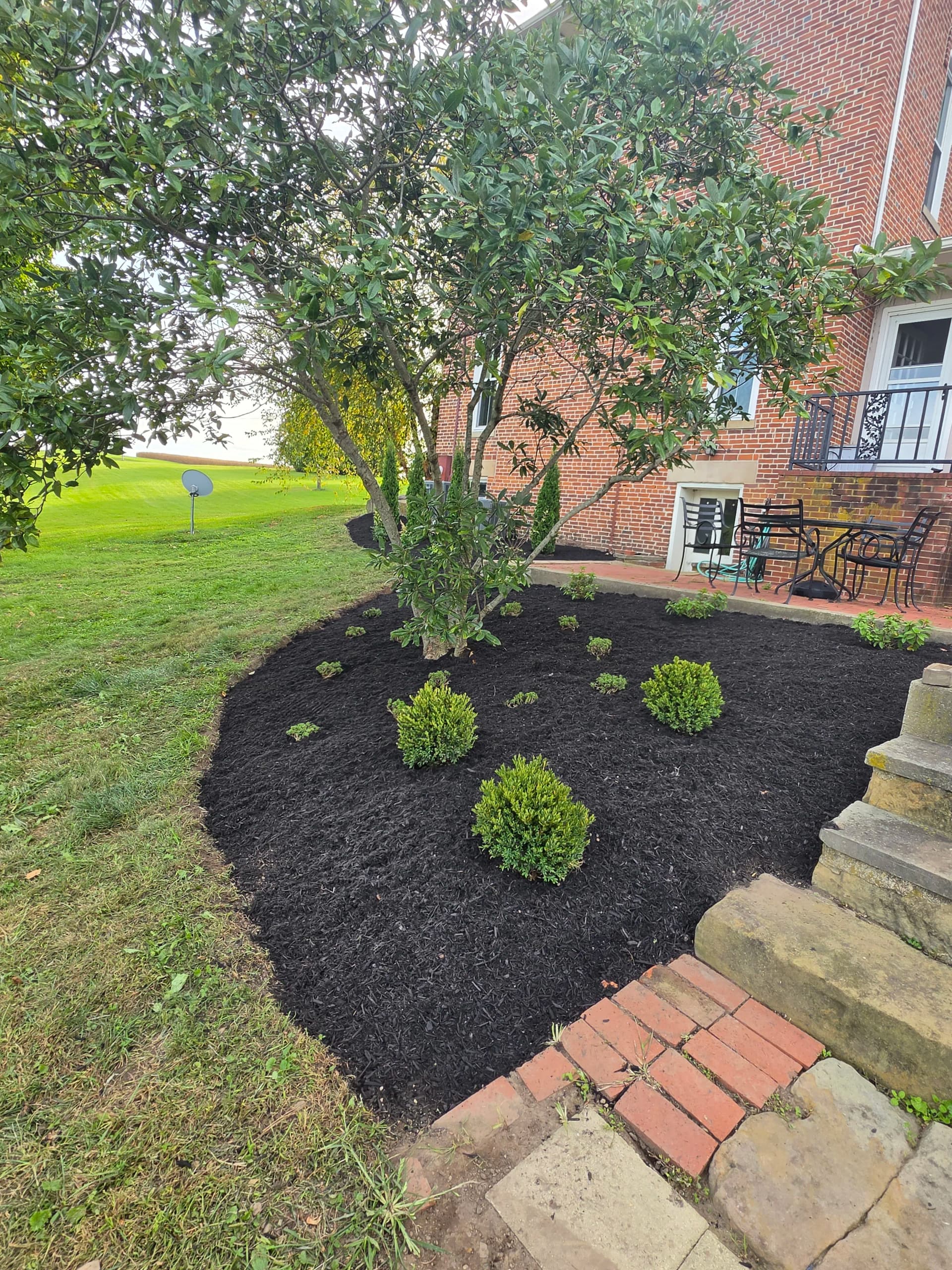 Gallery photos for Full Landscape Redesign for a Classic Brick Farmhouse: Image #1