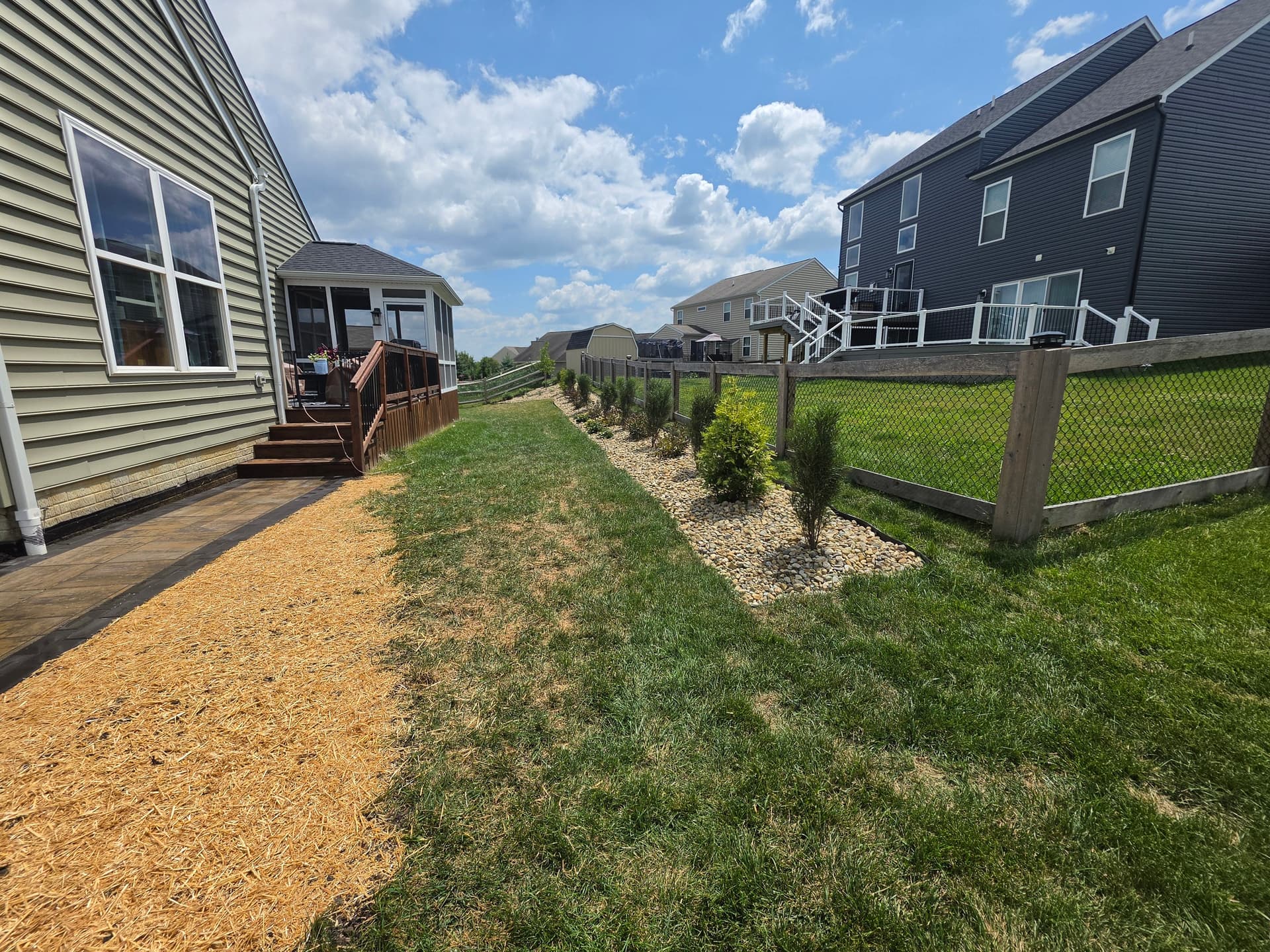 Gallery photos for Custom Patio, River Rock Beds, and Fresh Plantings Done Right: Image #5